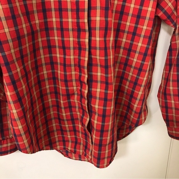 Vintage Picket and post red plaid long sleeve button down shirt - Picture 8 of 11